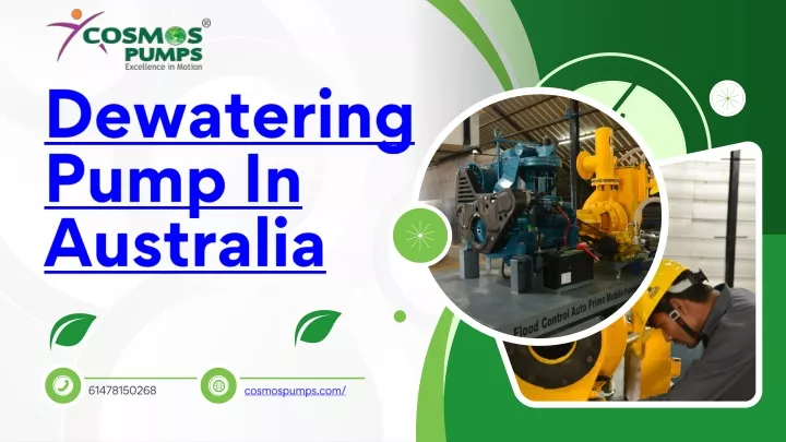 dewatering pump in australia