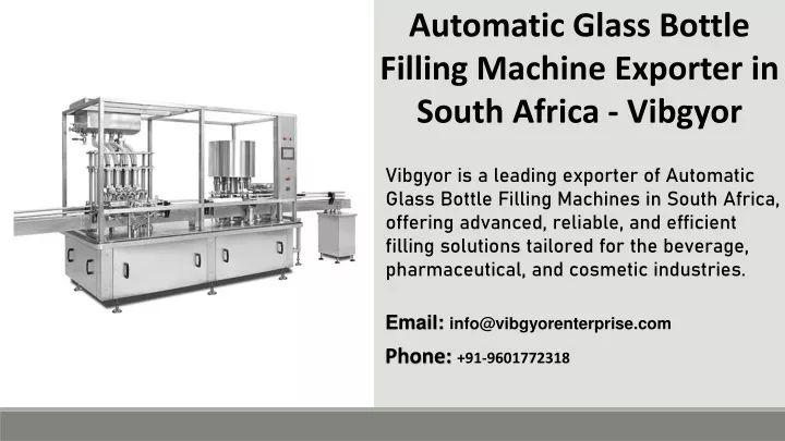 automatic glass bottle filling machine exporter