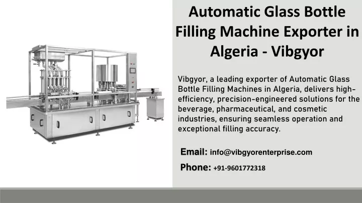 automatic glass bottle filling machine exporter