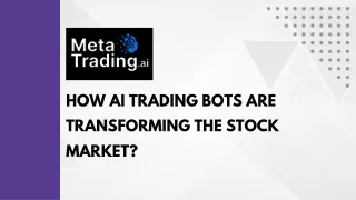 how ai trading bots are transforming the stock