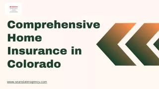 Find the Best Homeowners Insurance in Colorado with Sean Slater Agency