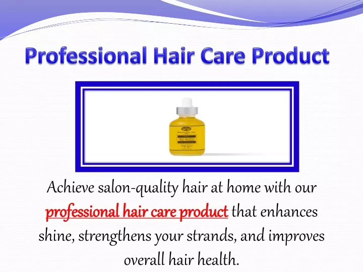 professional hair care product