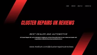 How Can Cluster Repairs UK Customize Your Instrument Cluster?