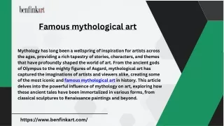 Benfinkart’s Collection of Famous Mythological Art