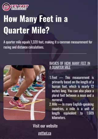 How Many Feet in a Quarter Mile?