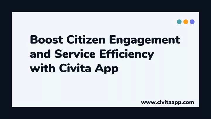 boost citizen engagement and service efficiency