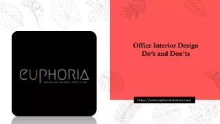 office interior design do s and don ts
