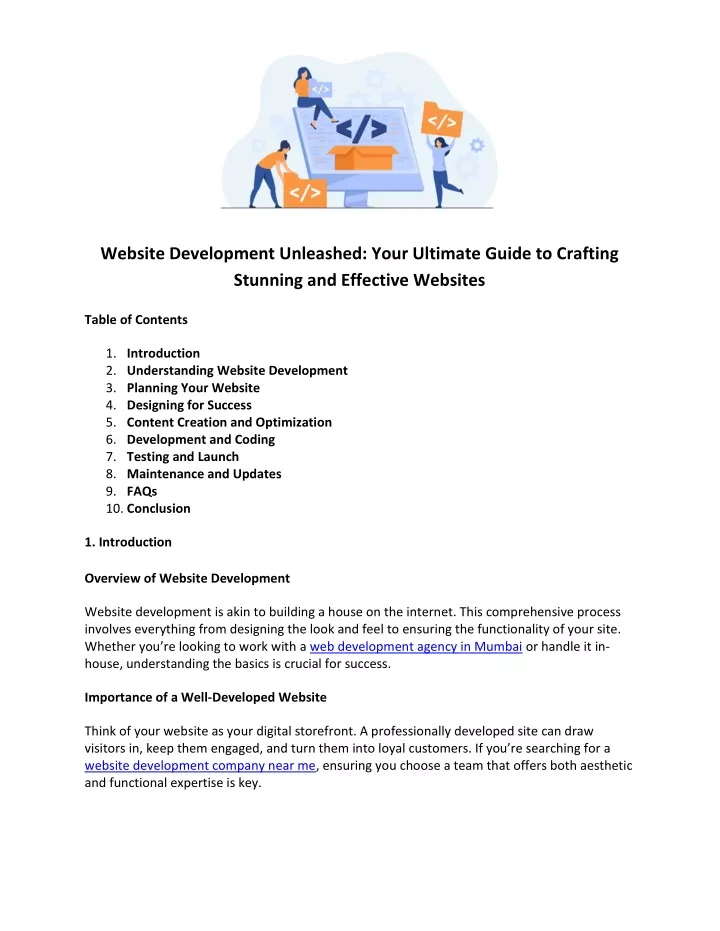 website development unleashed your ultimate guide