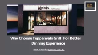 Why Choose Teppanyaki GrillFor Better Dinning Experience