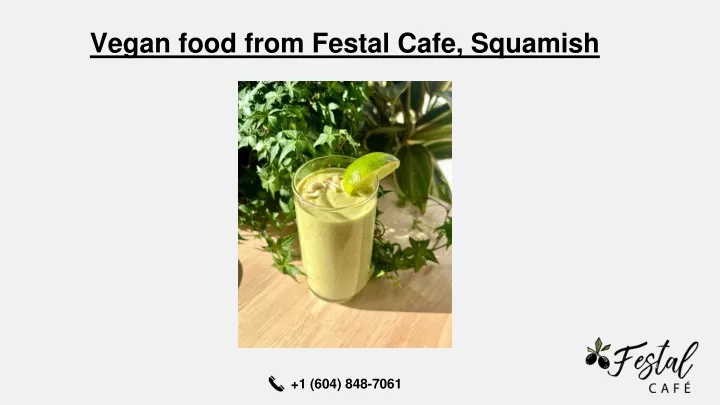 vegan food from festal cafe squamish