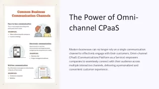 the power of omni channel cpaas
