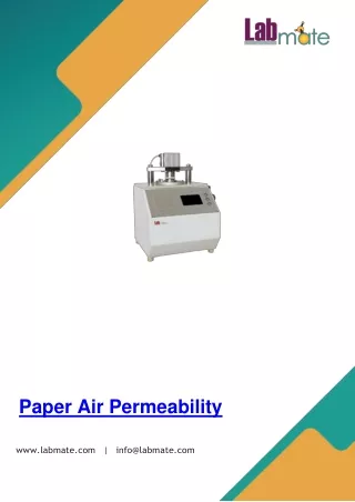 paper air permeability