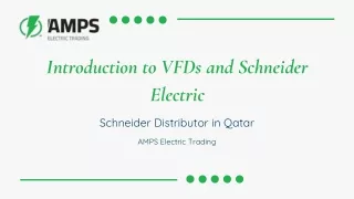 introduction to vfds and schneider electric