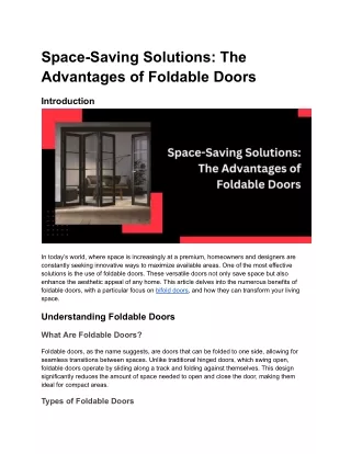 space saving solutions the advantages of foldable