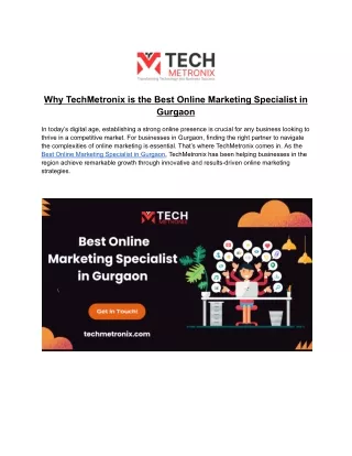 why techmetronix is the best online marketing
