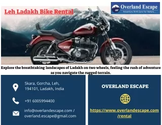 Leh Ladakh Bike Rental