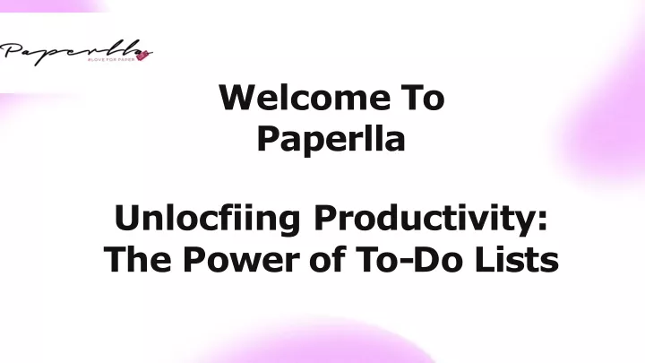 welcome to paperlla