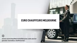 Corporate Chauffeurs  Melbourne