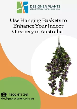 Use Hanging Baskets to Enhance Your Indoor Greenery in Australia