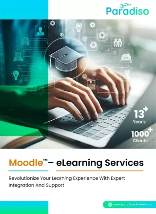 Moodle™– eLearning Services  Brochure 3