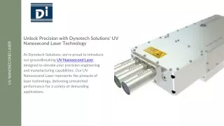 Unlock Precision with Dynotech Solutions’ UV Nanosecond Laser Technology