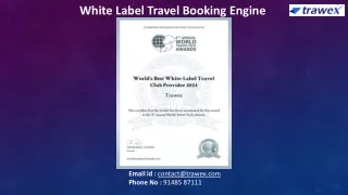 White Label Travel Booking Engine