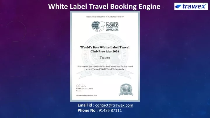 white label travel booking engine