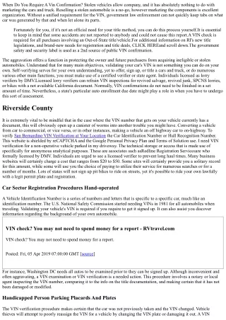 Why Do I Need A Vin Verification For My Title?