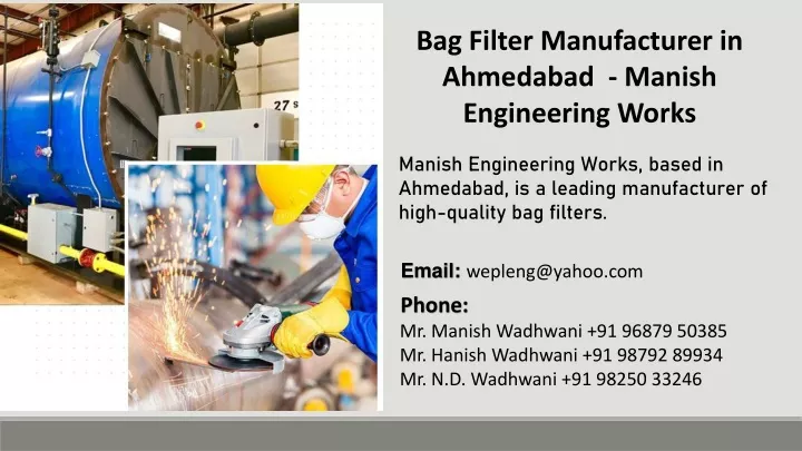 bag filter manufacturer in ahmedabad manish