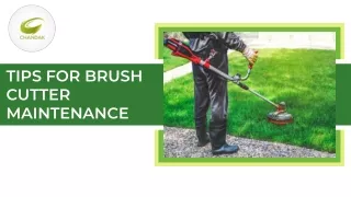 Tips For Brush Cutter Maintenance