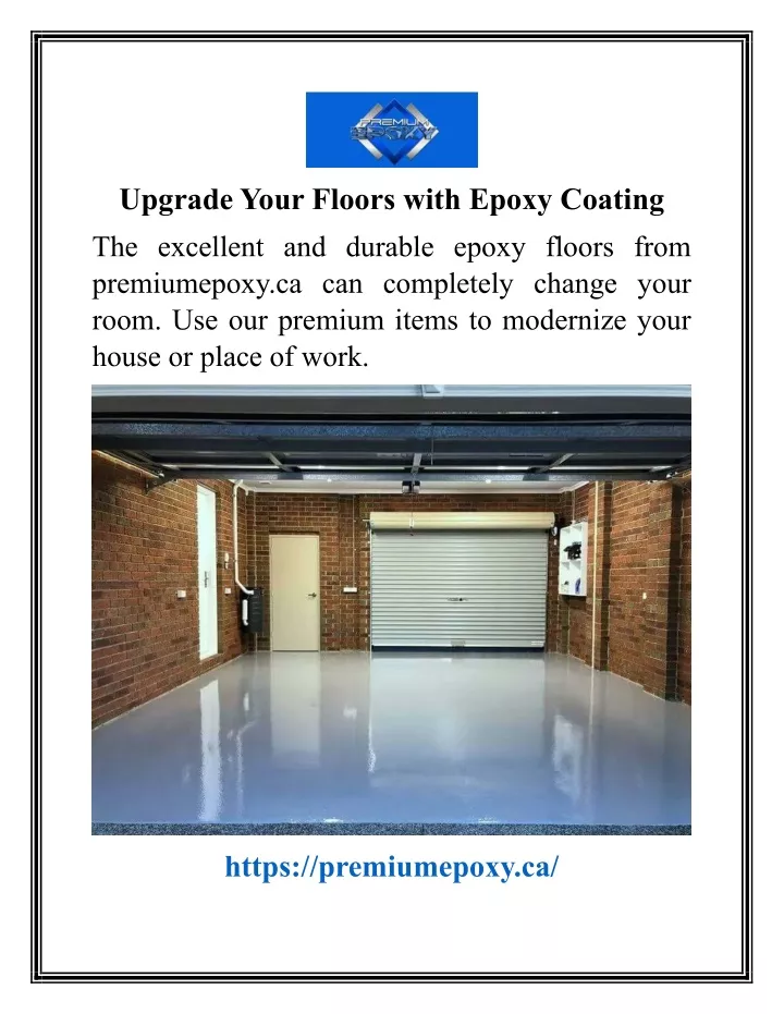 upgrade your floors with epoxy coating