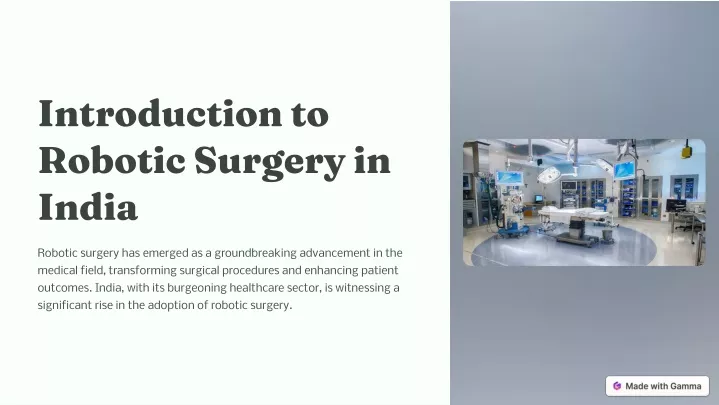 i troductio to robotic surgery i i dia