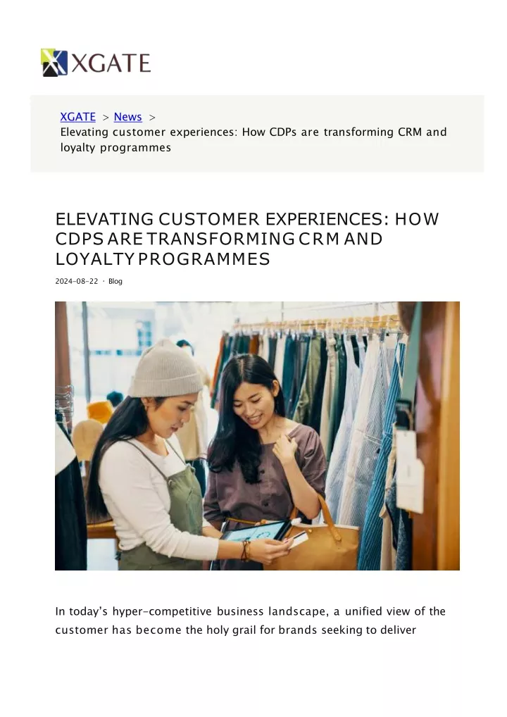 xgate news elevating customer experiences