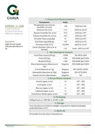 Sunflower Lecithin Liquid | giiava.com