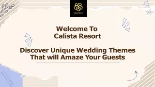 Luxury Wedding Venue Near Delhi | Calista Resort