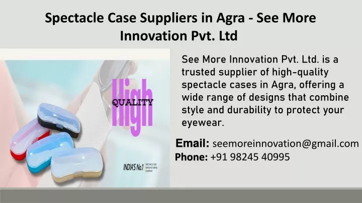 spectacle case suppliers in agra see more