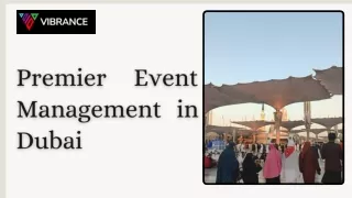 Premier Event Management in Dubai