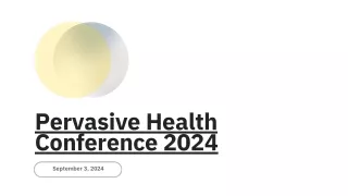 Pervasive Health Conference 2024