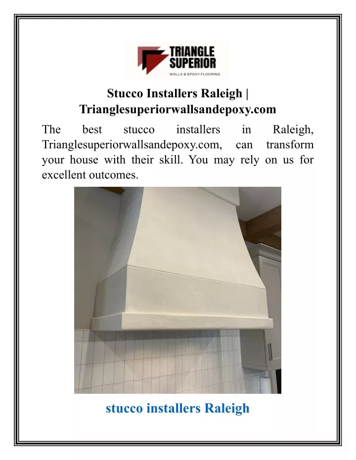 stucco installers raleigh