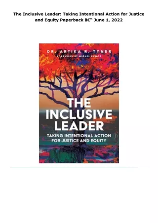 pdf the inclusive leader: taking intentional action for justice and eq