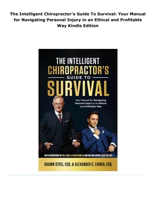 pdf the intelligent chiropractor's guide to survival: your manual for