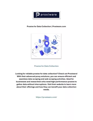 proxies for data collection proxiware com