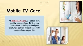 Mobile IV Care