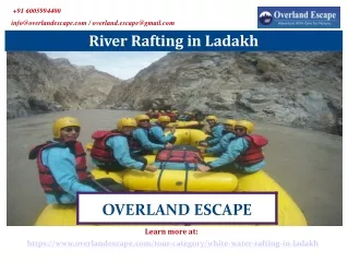 River Rafting in Ladakh