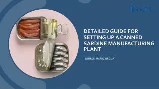 Canned Sardine Manufacturing Plant Project Report