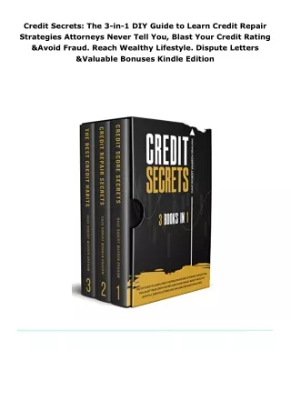 pdf download credit secrets: the 3-in-1 diy guide to learn credit repa