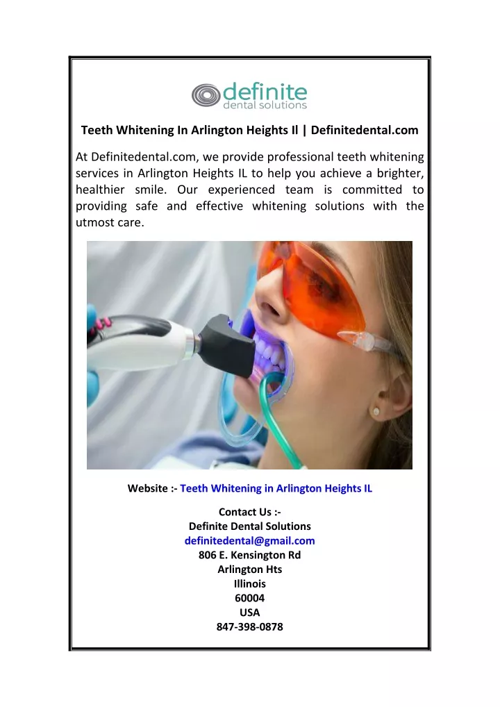 teeth whitening in arlington heights