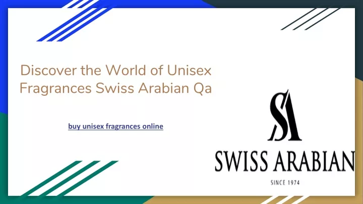 discover the world of unisex fragrances swiss arabian qa