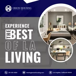 Experience the Best of LA Living