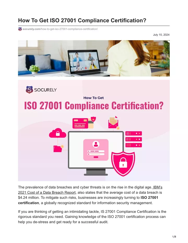 how to get iso 27001 compliance certification